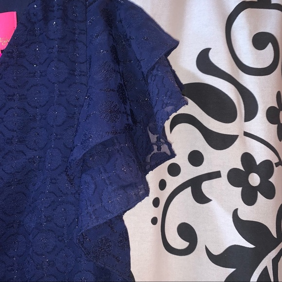 Lilly Pulitzer Kathie Dress True Navy Tanzanian - Picture 3 of 8